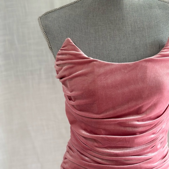 Doll House Velvet Mini Dress - Picture 2 of 8